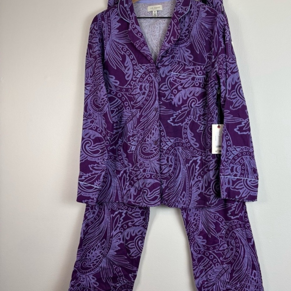 Ted Baker London Purple Paisley Pajama Set